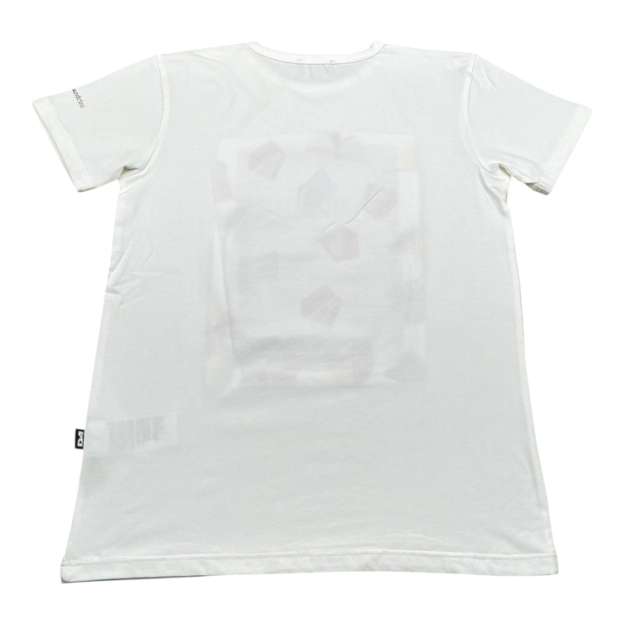 Daniele Alessandrini T-Shirt Tinta Unita con Stampa per Bambino 1236M00314X BIANCO DANIELE ALESSANDRINI 