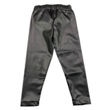 EMC pantalone in ecopelle tinta unita con elastico in vita Nero per Bambina BZ7111 NERO EMC 