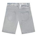 Moschino Bermuda In Denim Tinta Unita per Bambino HUQ01Y AZZURRO MOSCHINO 