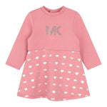 MICHAEL KORS abito manica lunga tinta unita Rosa per Neonata R30127 ROSA MICHAEL KORS 