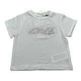 M+E' T-Shirt Girocollo tinta unita con Brillantini Panna per Neonata UE1817N PANNA M+E' 