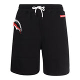 Sprayground Bermuda aus Fleece, einfarbig mit Kontrastdruck, schwarz für Jungen