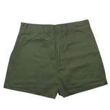 Monelli Kinder Einfarbige Shorts mit elastischer Taille und Reißverschluss Grün für Mädchen