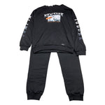 HASHSTAG FOR BOYS completo 2 pezzi felpa-pantalone tinta unita Nero per Bambino 3710 NERO HASHSTAG FOR BOYS 