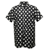 I'M Brian Camicia tinta unita con Fantasia Pois Nero per Bambino PA2844J NERO I'M BRIAN 