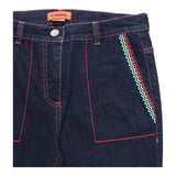 Missoni Jeans – Einfarbige blaue Schlaghosen für Mädchen