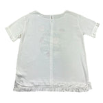 Monnalisa Maxi T-Shirt Tinta Unita con Stampa per Bambina 791610A5 BIANCO MONNALISA 