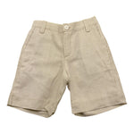 Amaya Bermuda Tinta Unita con Fantasia A Righe per Bambino 593520 BIANCO AMAYA 