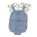 Juliana Completo 2 Pezzi Camicia-Salopette per Neonato 24200 BIANCO/AZZURRO JULIANA 