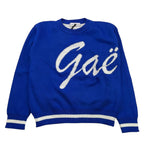 GAELLE maglia tinta unita girocollo con stampa Cobalto per Bambina 2741W0998 COBALTO GAELLE 