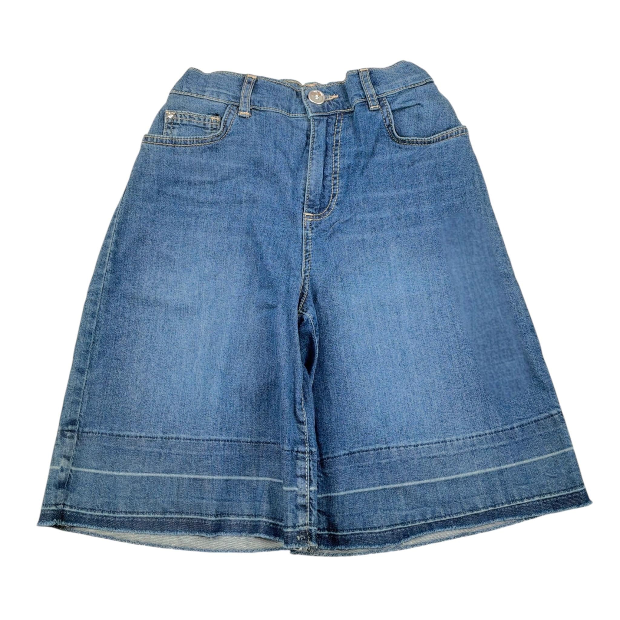 Liu Jo Short In Denim tinta unita con Girovita Regolabile Blu per Bambina GA5100 BLU LIU JO 