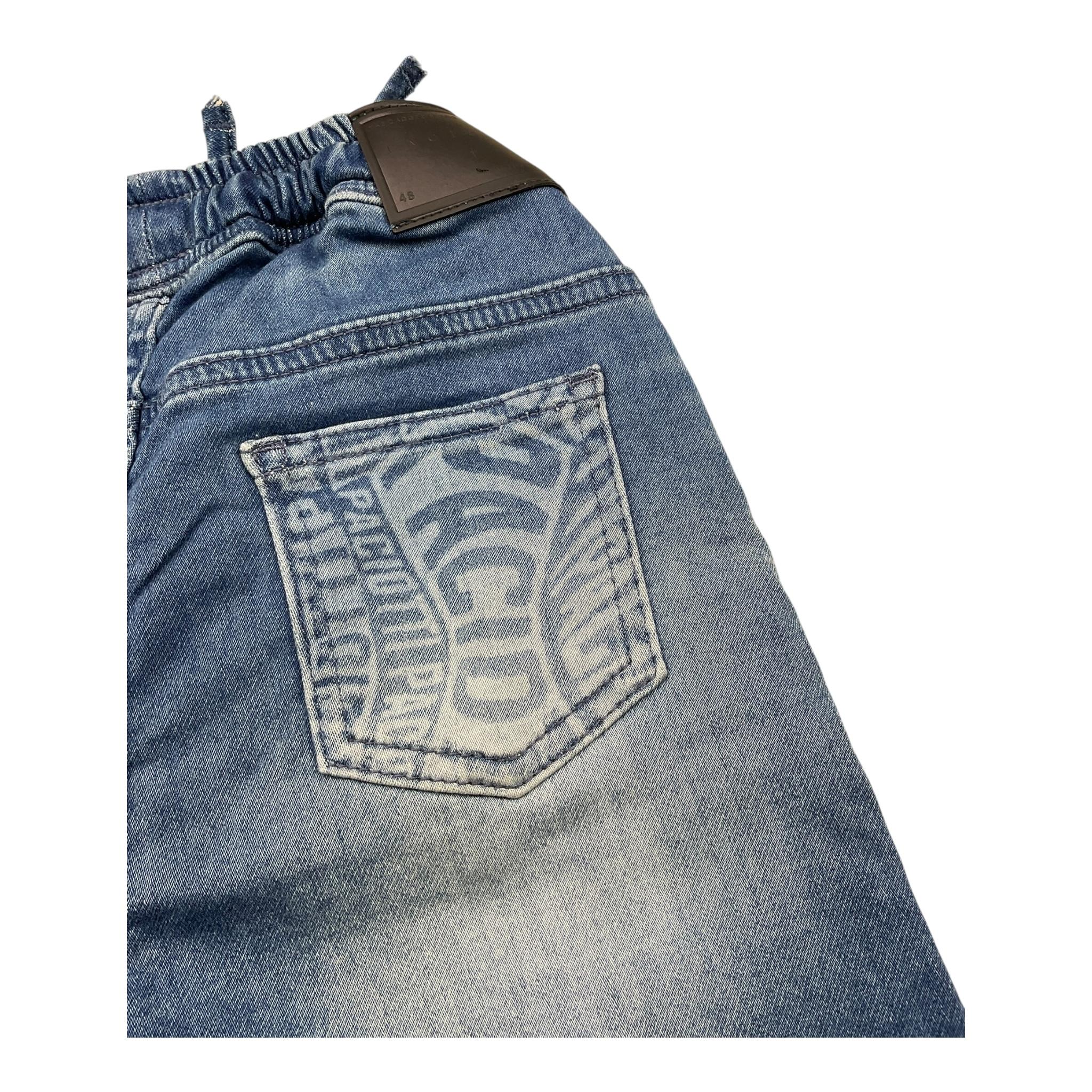 Cesare Paciotti Bermuda In Denim Tinta Unita con Elastico In Vita per Bambino BMP5101JX BLU CESARE PACIOTTI 