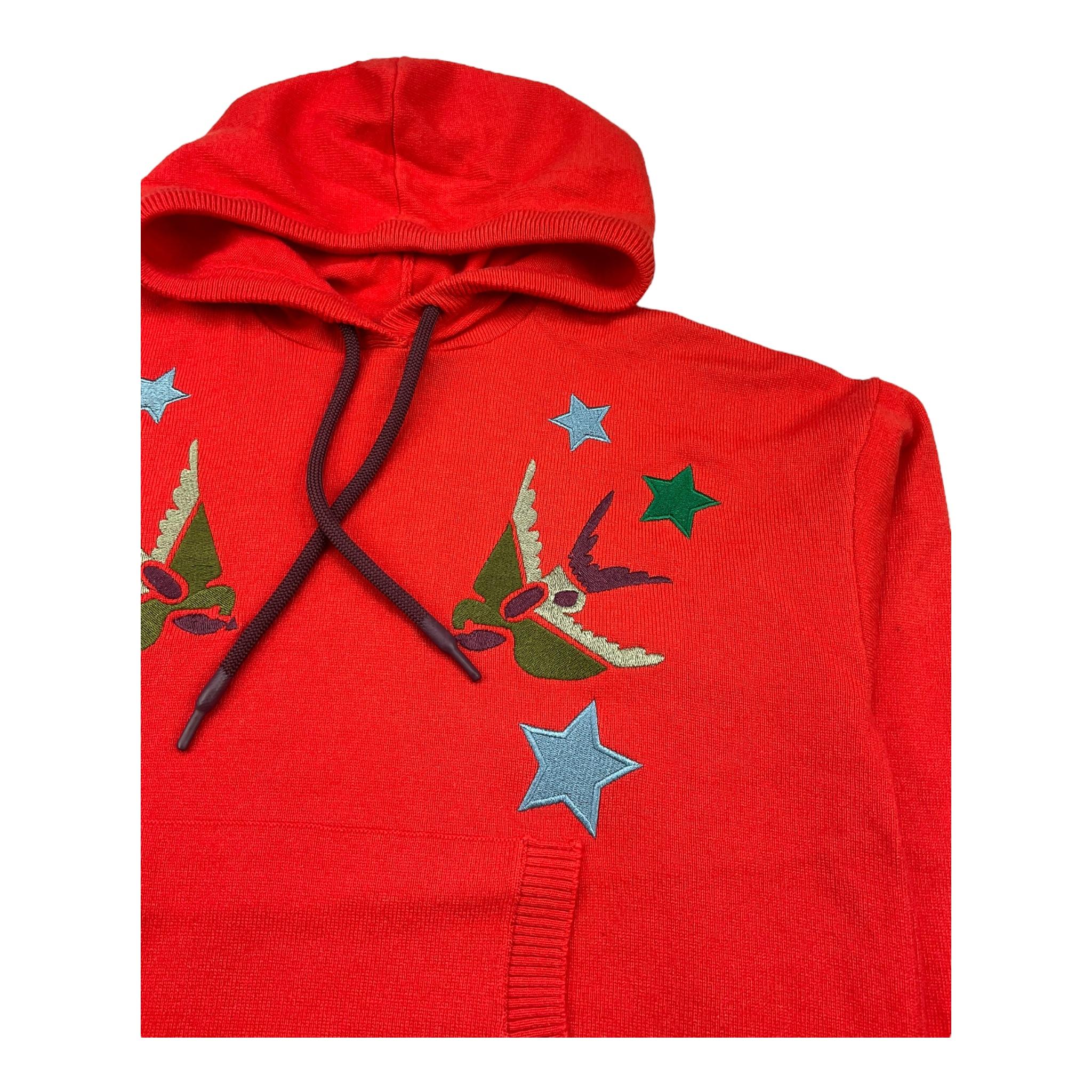 JOHN RICHMOND maglia tinta unita con cappuccio e ricami Arancione per Bambina RGA25128MA ARANCIONE JOHN RICHMOND 