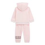 GUESS completo 2 pezzi felpa-pantalone tinta unita Rosa per Neonata A4YG00KA6R4 ROSA GUESS 