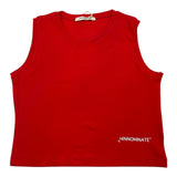 Hinnominate Tanktop mit Rundhalsausschnitt und einfarbigem, rotem Aufdruck für Mädchen