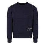 JOHN RICHMOND maglia girocollo tinta unita con stampa logo Blu per Bambino RBA24066MAXX BLU JOHN RICHMOND 