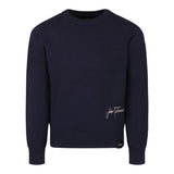 JOHN RICHMOND maglia girocollo tinta unita con stampa logo Blu per Bambino RBA24066MAXX BLU JOHN RICHMOND 