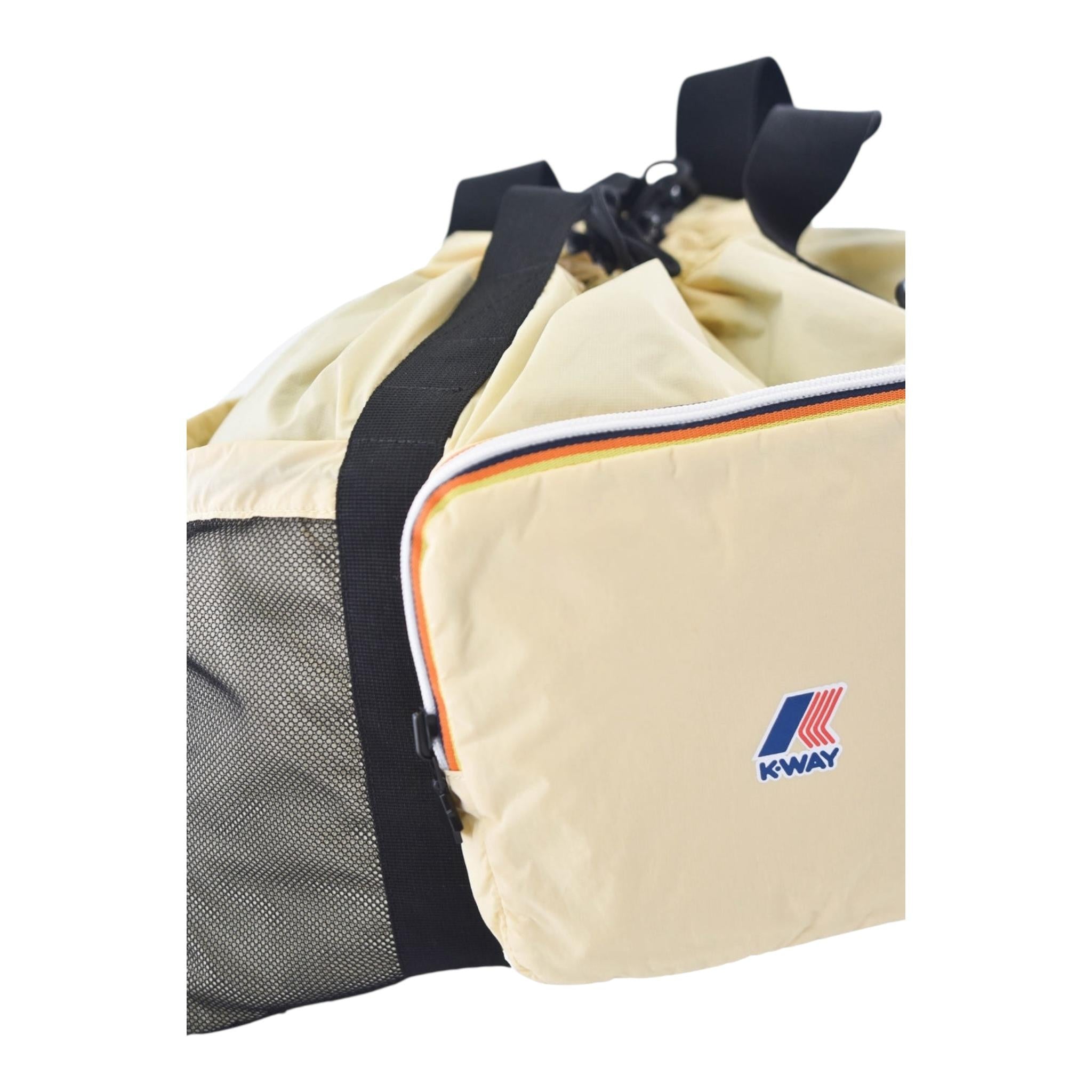 K-Way Borsone Tinta Unita con Logo per Bambino K5125MW BEIGE K-WAY 