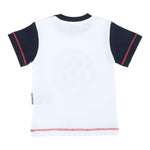 Bikkembergs T-Shirt Girocollo Tinta Unita con Maniche In Contrasto per Neonato BK1732 BIANCO BiKKEMBERGS 