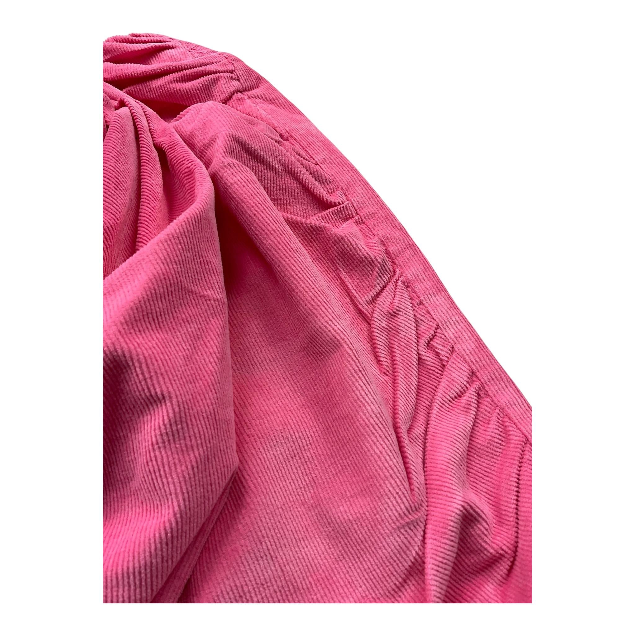 FUN & FUN gonna tinta unita con arricciature e zip Rosa per Bambina FNJSK13119 ROSA FUN & FUN 