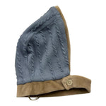 LA STUPENDERIA cappello bicolore con bottoni Azzurro/beige per Neonato TBCP00 AZZURRO/BEIGE LA STUPENDERIA 