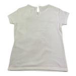 Magil T-Shirt Girocollo Tinta Unita con Stampa per Bambina BN26010 BIANCO MAGIL 