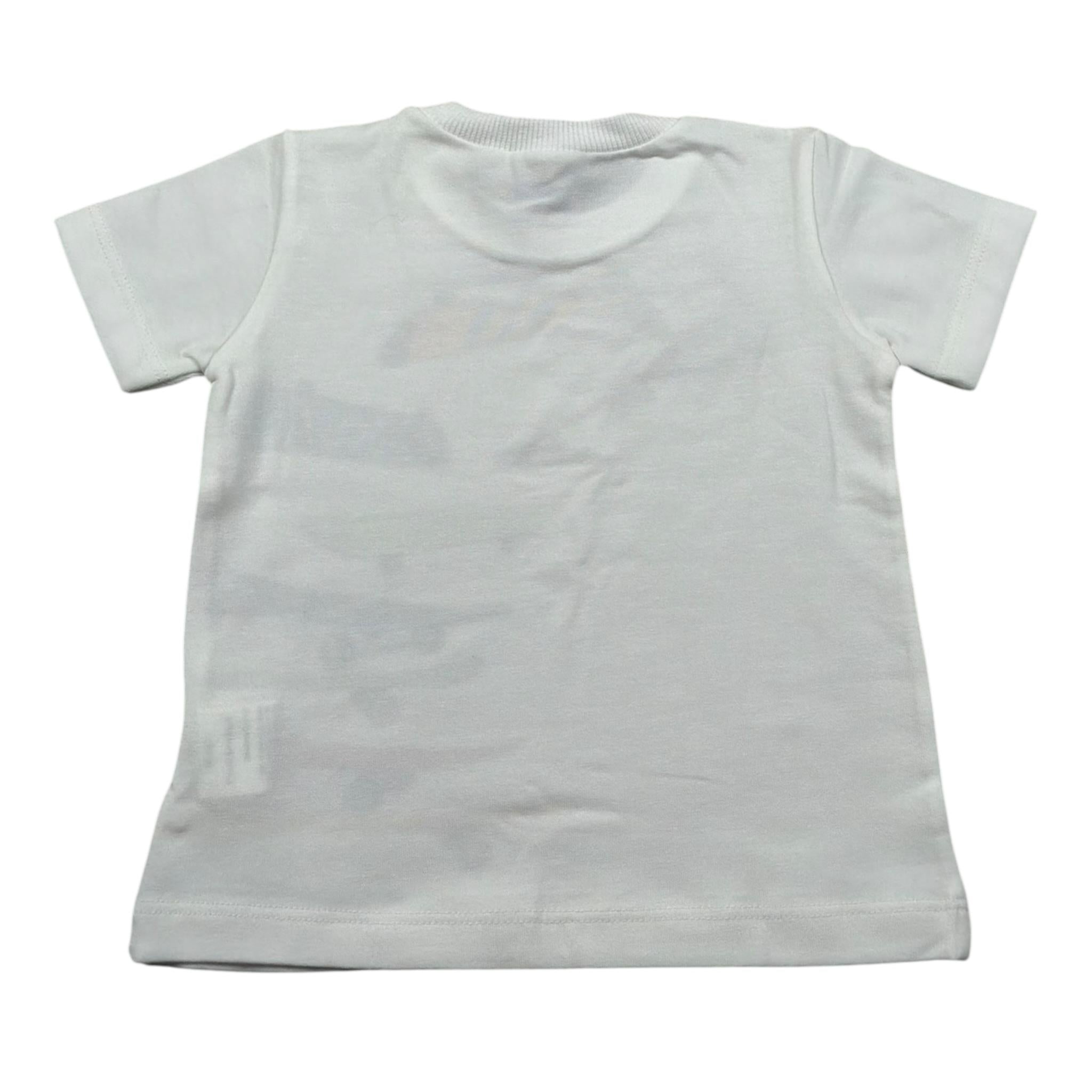 J.O. Milano T-Shirt Girocollo tinta unita con Stampe Panna per Neonato 576N3 PANNA J.O. MILANO 