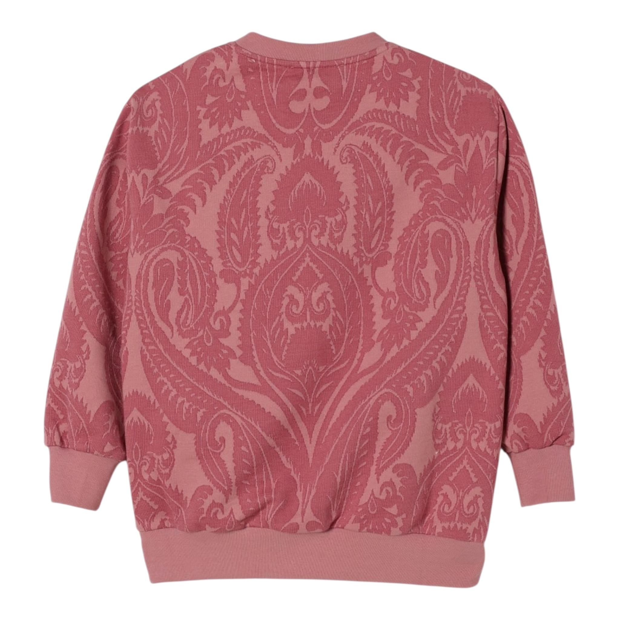 Etro Felpa Tinta Unita Girocollo con Stampa per Bambina GW4P00F0194 ROSA ETRO 