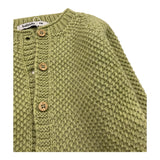BABIDU cardigan tinta unita con bottoni in contrasto Verde per Neonata 60683 VERDE BABIDU 