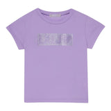 Liu Jo T-Shirt Tinta Unita con Brillantini per Neonata KA5095NX LILLA LIU JO 