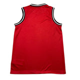 Diadora Einfarbiges Tanktop mit Rundhalsausschnitt und rotem Logo-Print für Jungen