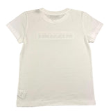 Missoni – Einfarbiges T-Shirt mit Rundhalsausschnitt und weißem Logo-Print für Mädchen