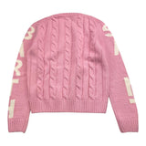 SAINT BARTH maglia girocollo tinta unita con stampa Rosa per Bambina MALM001 ROSA SAINT BARTH 