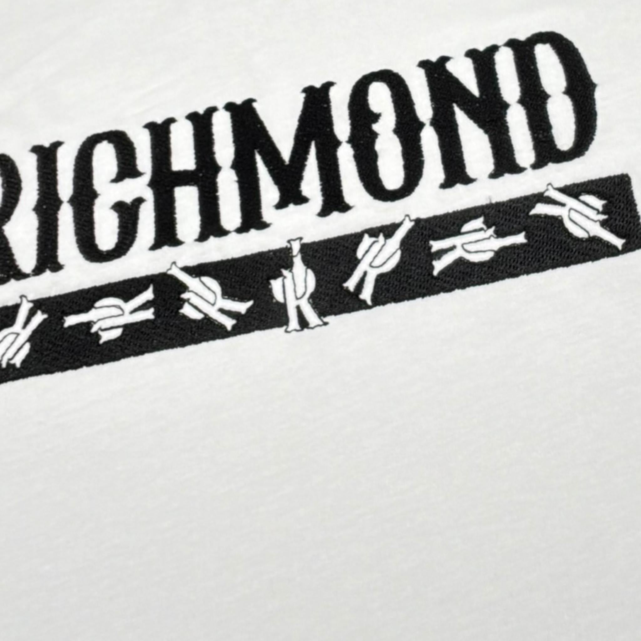 John Richmond T-Shirt Girocollo Tinta Unita con Stampa per Bambino RBP26088TS BIANCO JOHN RICHMOND 