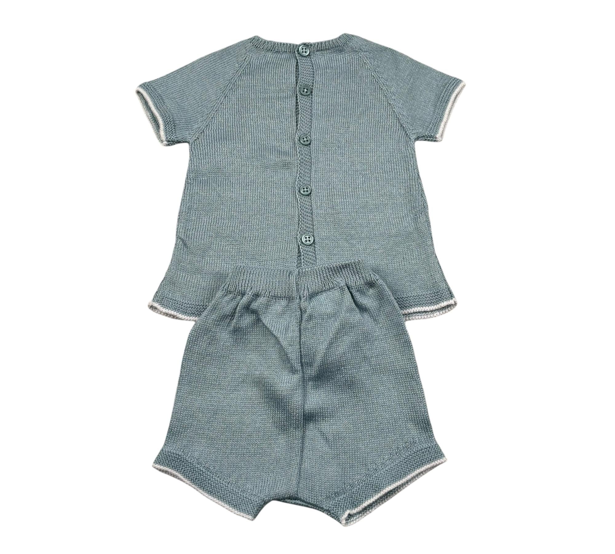 Paz Rodriguez Completo 2 Pezzi T-Shirt-Culotte per Neonato 003122672 AZZURRO PAZ RODRIGUEZ 