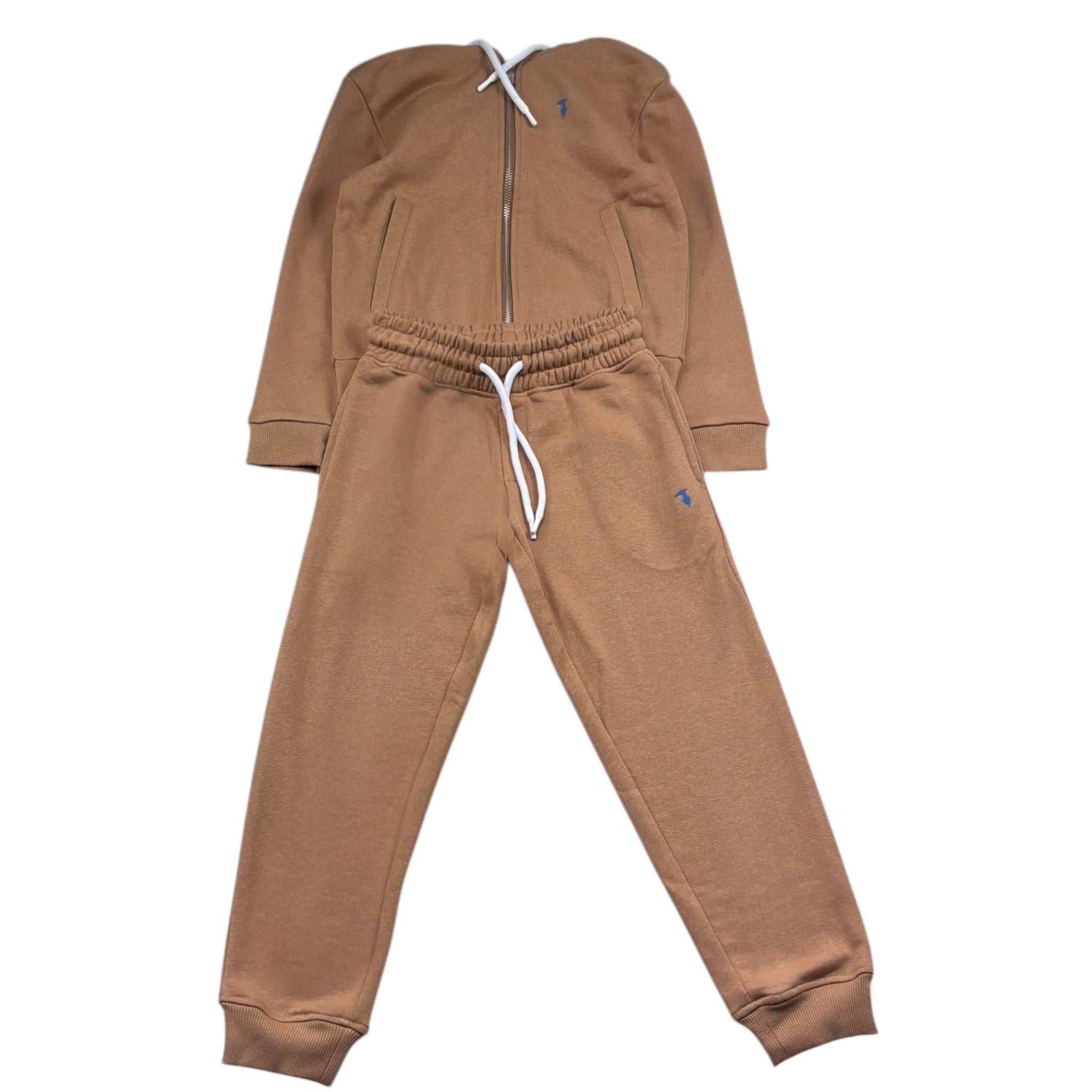Trussardi Completo 2 Pezzi Felpa-Pantalone Modello Tuta per Bambino TBP26009CF CAMMELLO TRUSSARDI 