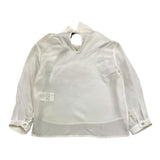 Simonetta Einfarbiges Langarm-Shirt in Weiß für Baby-Mädchen