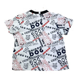 Chicco Rundhals-T-Shirt mit kontrastierender Schrift weiß für Neugeborene