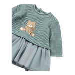 MAYORAL abito tinta unita con tulle Azzurro per Neonata 28111 AZZURRO MAYORAL 