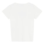 Liu Jo T-Shirt Girocollo Tinta Unita con Brillantini per Bambina GA5019XX BIANCO LIU JO 
