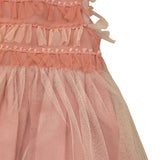 Magil Abito Cerimonia Tinta Unita Giromanica In Tulle per Neonata ZM20055 ROSA MAGIL 