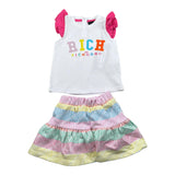 John Richmond Completo 2 Pezzi Gonna-T-Shirt per Neonata RIP25022CJ BIANCO JOHN RICHMOND 