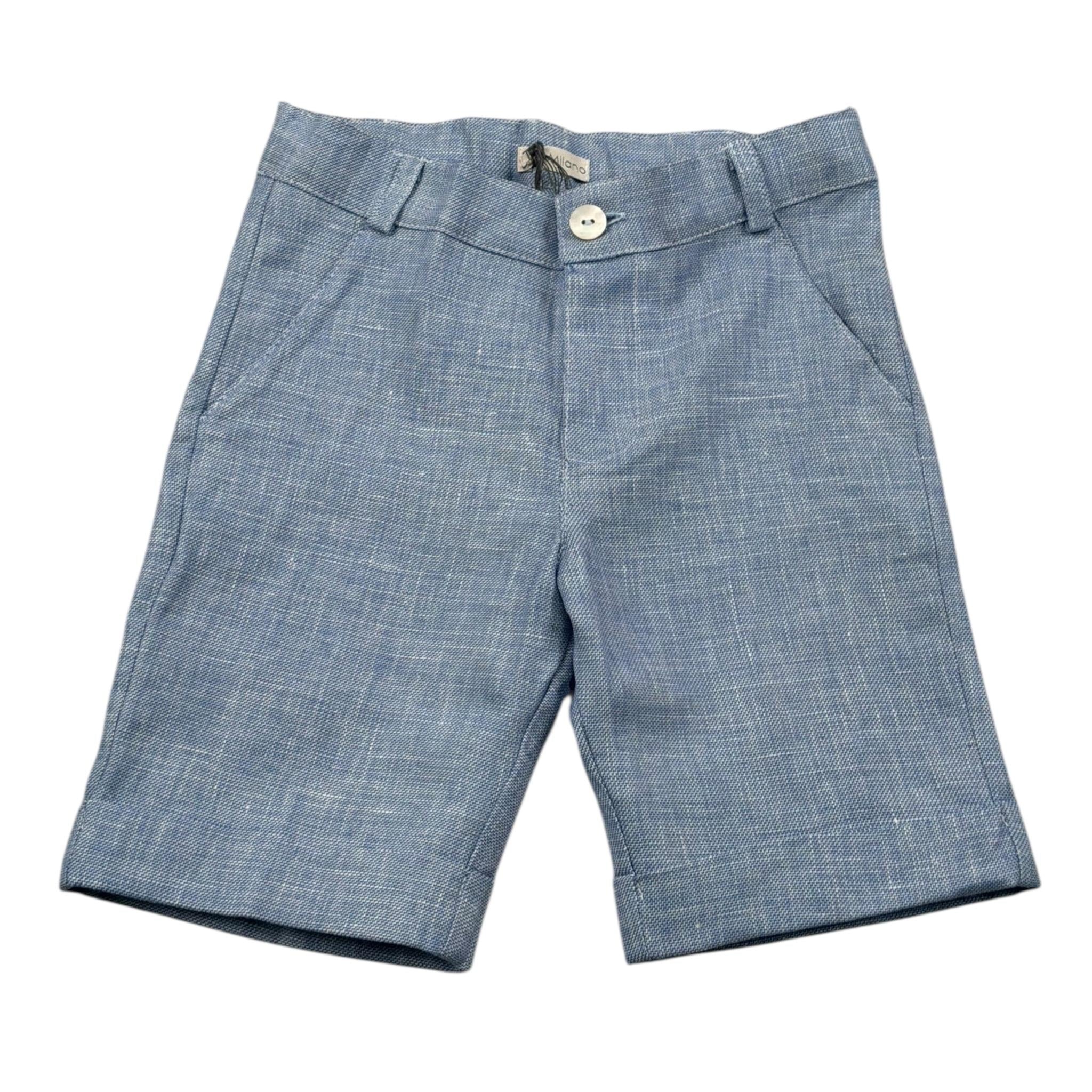 J.O. Milano Bermuda Tinta Unita con Girovita Regolabile per Neonato 574I5 AZZURRO J.O. MILANO 