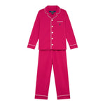 Ralph Lauren Completo 2 Pezzi Pigiama Shirt-Pantalone per Bambina 4P0279 FUXIA RALPH LAUREN 