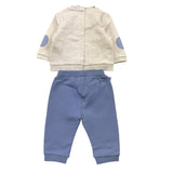 MAYORAL completo 2pz felpa-pantalone bicolore Beige/blu per Neonato DJDO BEIGE/BLU MAYORAL 