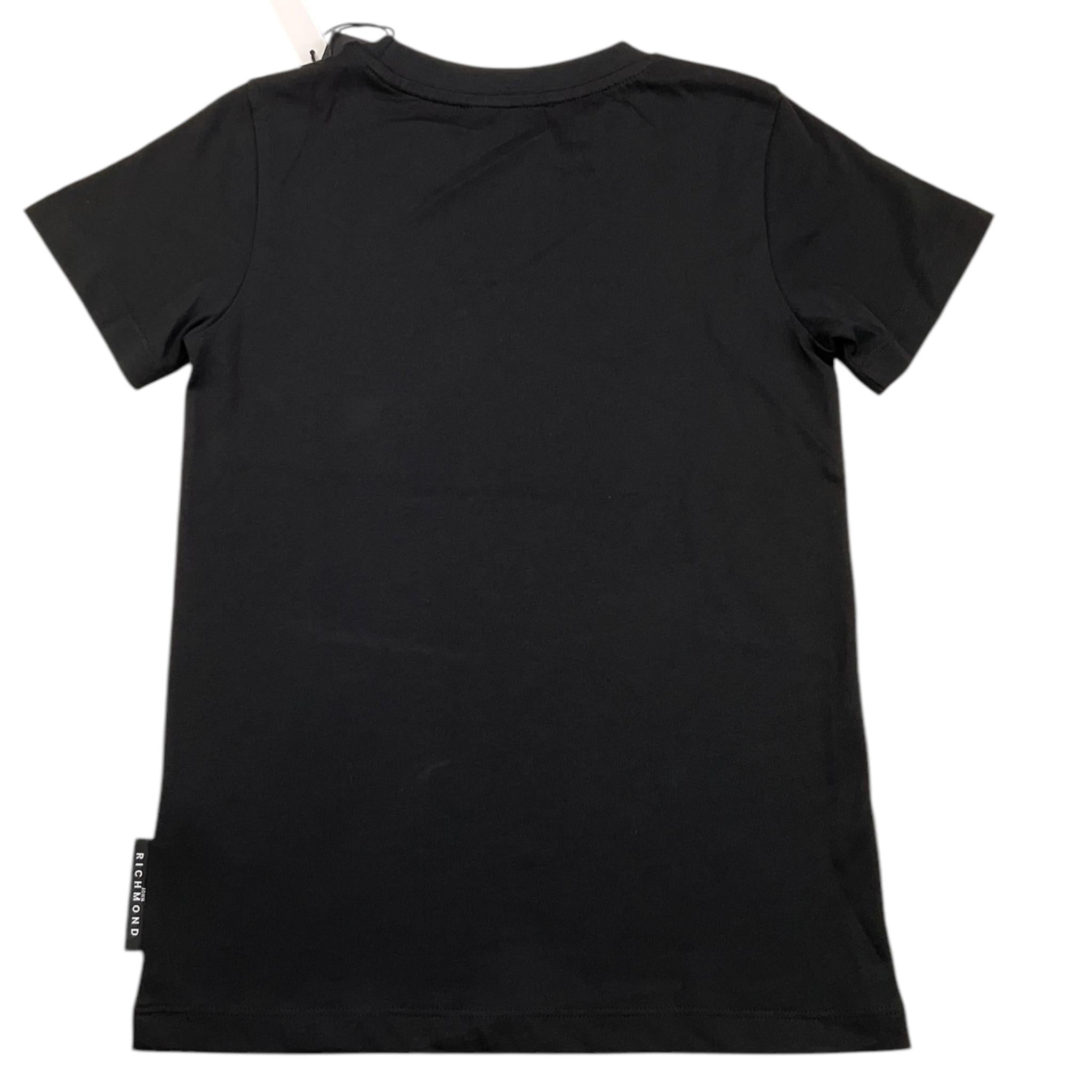 JOHN RICHMOND t-shirt girocollo tinta unita cn logo Nero per Bambino RBA25010TS NERO JOHN RICHMOND 