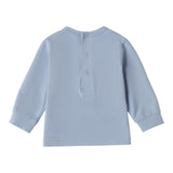 MINI BANDA shirt girocollo tinta unita con orso Azzurro per Neonato 3A617 AZZURRO MINI BANDA 