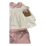 LE BEBE' completo 2 pezzi shirt-ghettina Bianco/rosa per Neonata LBG6018 BIANCO/ROSA LE BEBE' 