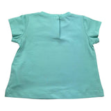 Liu Jo T-Shirt Girocollo Tinta Unita con Brillantini per Neonata HA5037 VERDE ACQUA LIU JO 