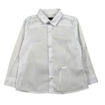 Daniele Alessandrini Camicia Manica Lunga Tinta Unita con Logo per Bambino 1295C00267JX BIANCO DANIELE ALESSANDRINI 